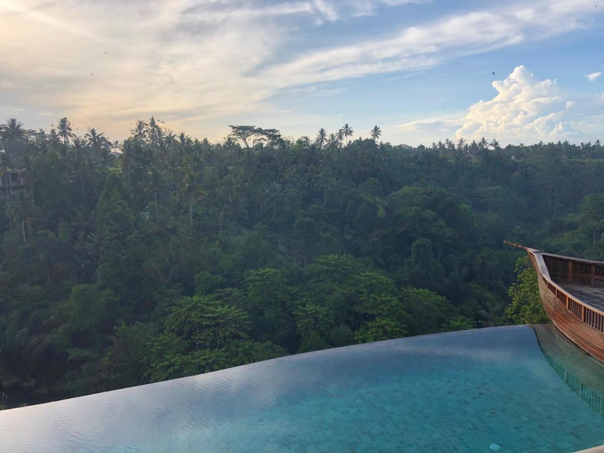 Kastara Resort Ubud Exterior foto View from the pool at the Alila Ubud